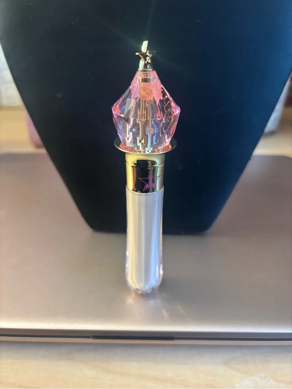 Jeffree Star Pink and Gold Crystal-Top Decorative Gloss Accent